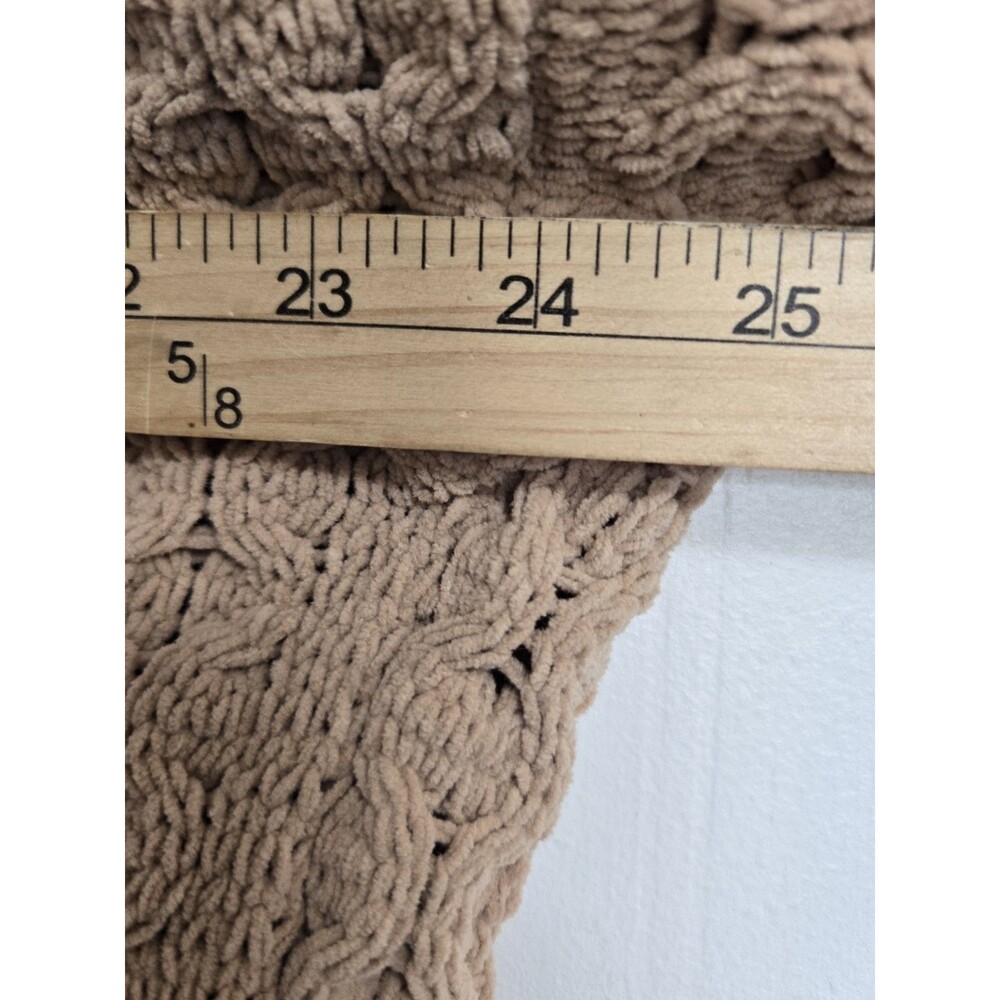Abercrombie Fitch Cardigan Sweater Women L Brown Soft A&F Cozy Open Granola - Picture 7 of 8